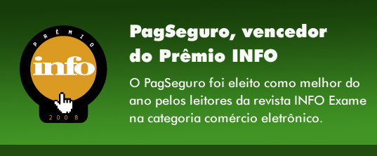 PagSeguro - O melhor na categoria Comércio Eletrônico