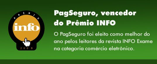 PagSeguro - O melhor na categoria Comrcio Eletrnico